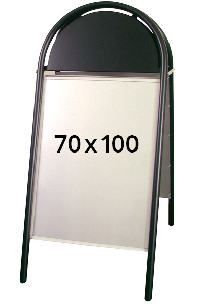 70x100 Metal A-skilt  Pro-klassisk flere FARVER: vælg Rød / Hvid / Sort / Alu